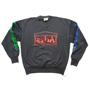 Faded Black Aries Sweatshirt Size M